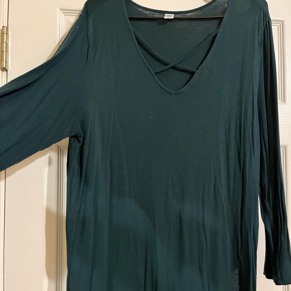 Old Navy Long sleeve Tunic Top. Dark green. Women’s size XL. - Picture 5 of 5